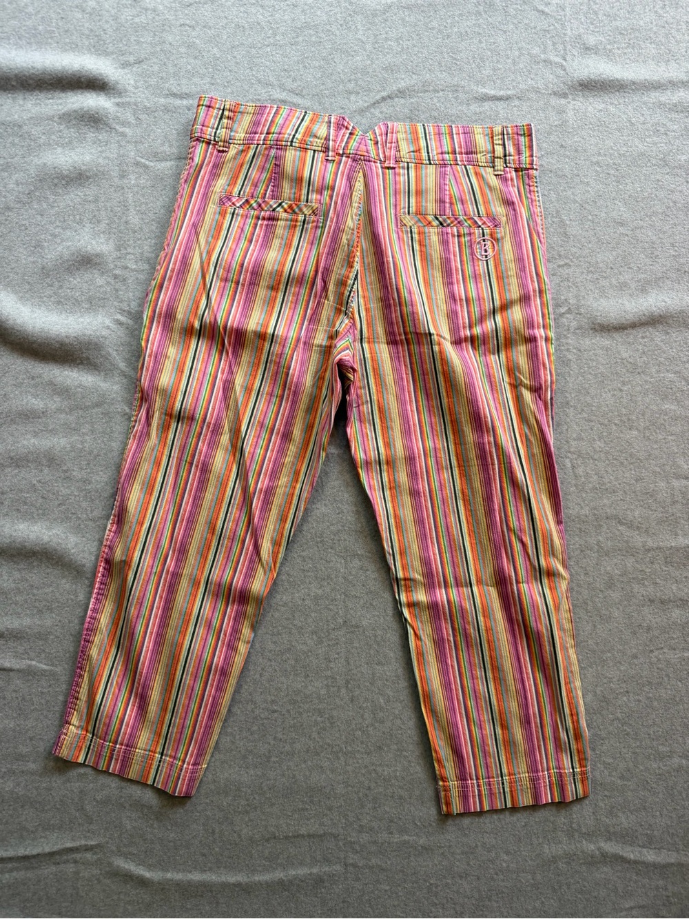 Women’s Multicolor Stripe Bogner Capri Pants size 6 - Picture 2 of 14
